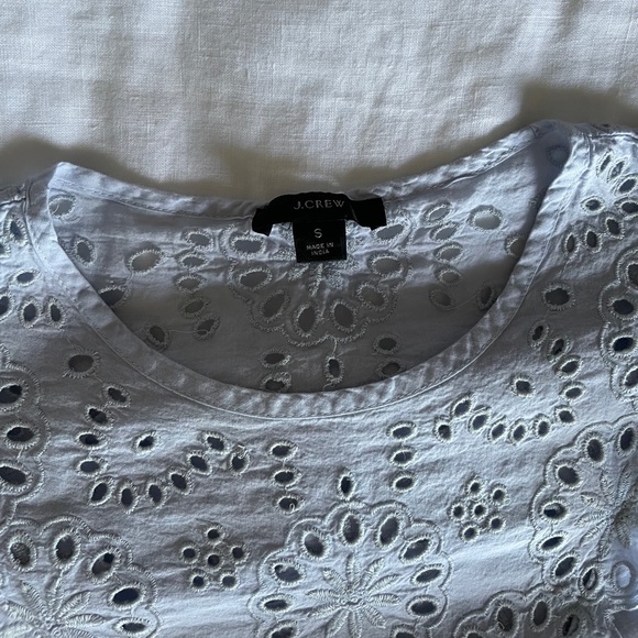 J. Crew embroidered eyelet top - Picture 2 of 2